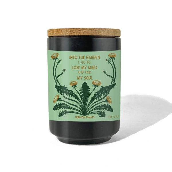 Into the Garden To Find My Soul Candle - Heirloom Tomato Sow The Magic Home - Candles