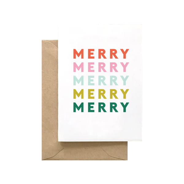 Mini Merry Christmas Card - Boxed Set Spaghetti & Meatballs Cards - Boxed Cards - Holiday - Christmas