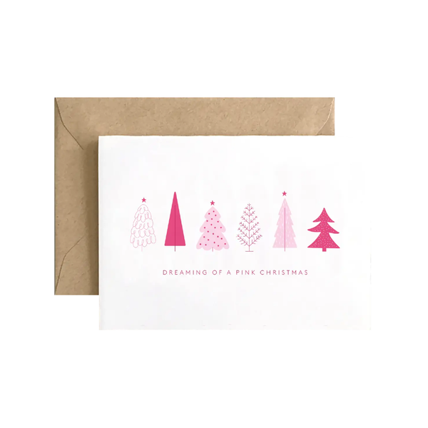 Dreaming Of A Pink Christmas Christmas Card Spaghetti & Meatballs Cards - Holiday - Christmas