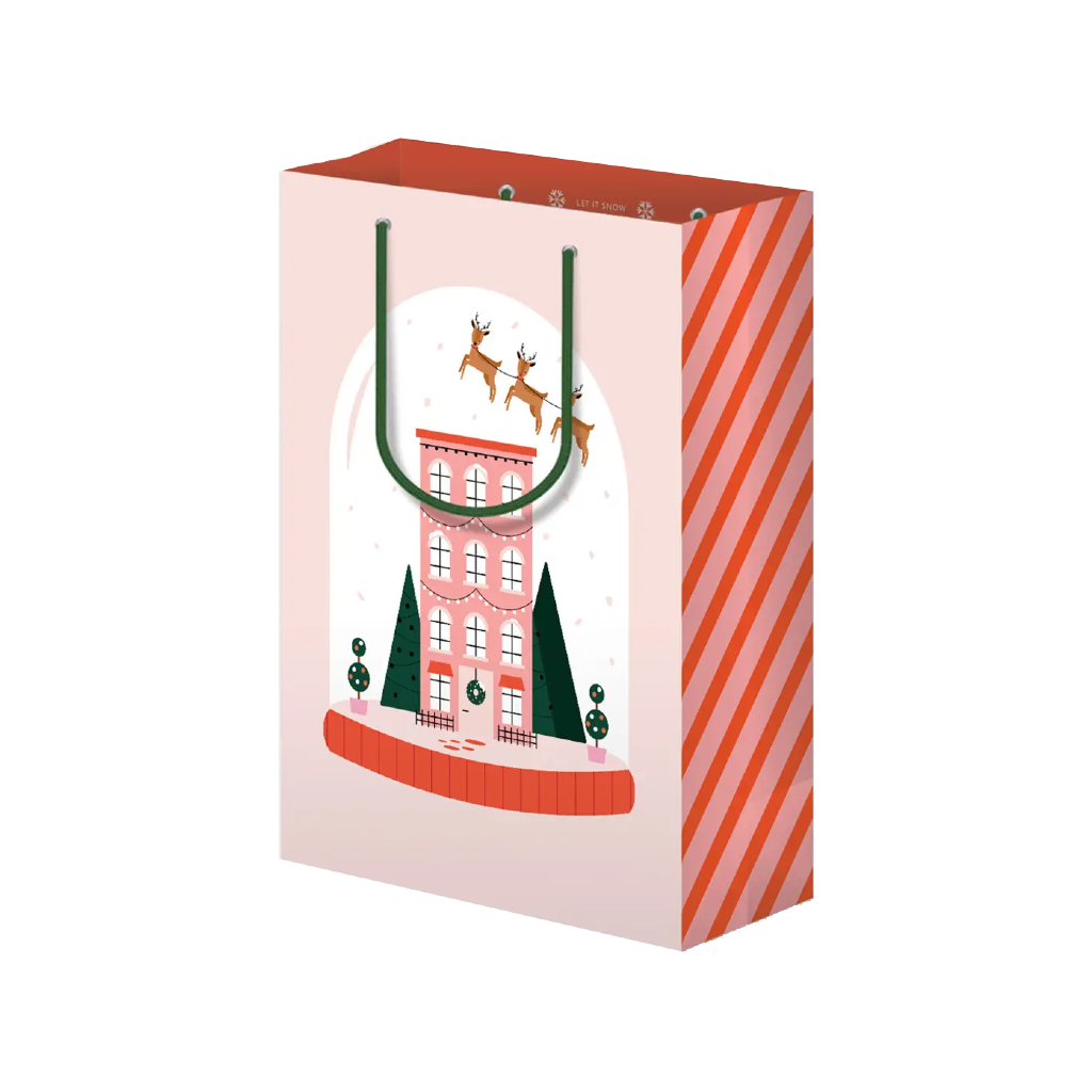 Snow Globe Design Holiday Gift Bag Spaghetti & Meatballs Gift Wrap & Packaging - Holiday - Christmas