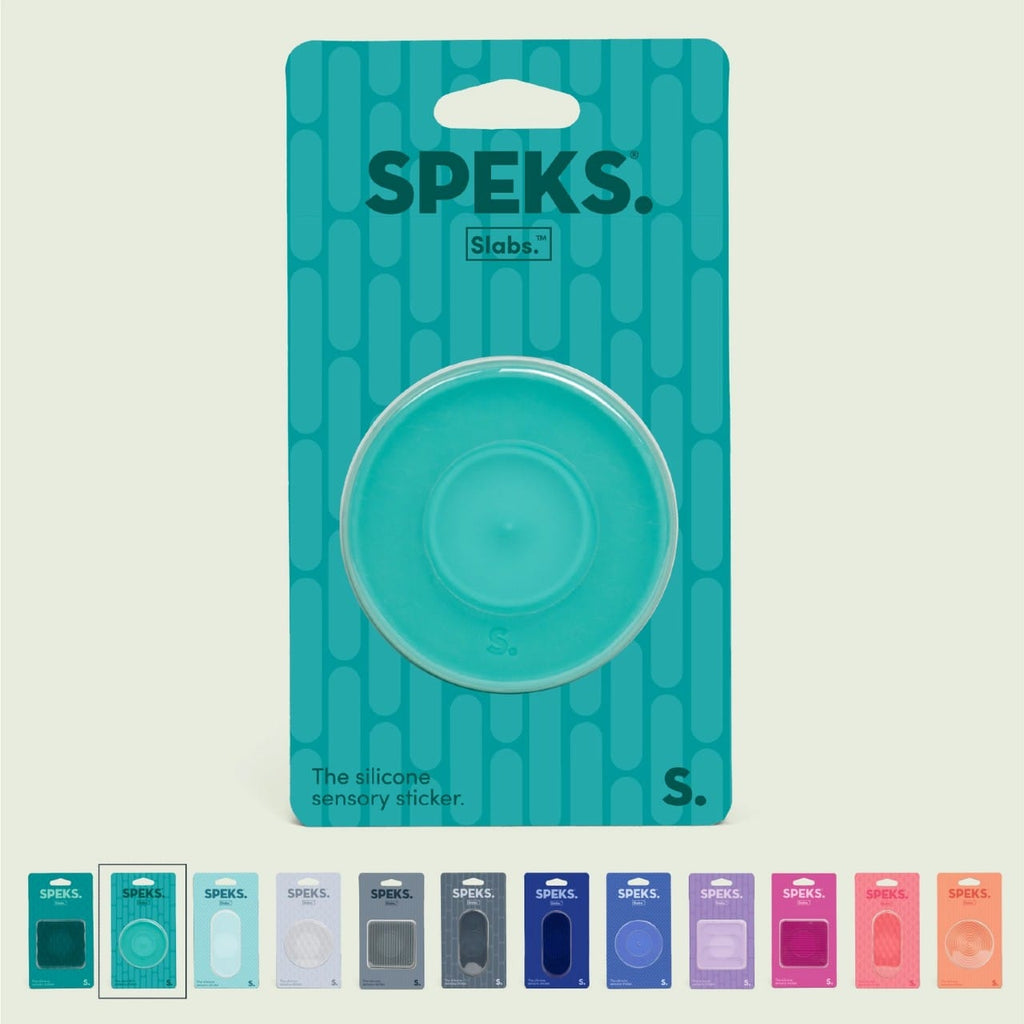 Path Teal Slabs Silicone Sensory Sticker Speks Toys & Games - Fidget Toys