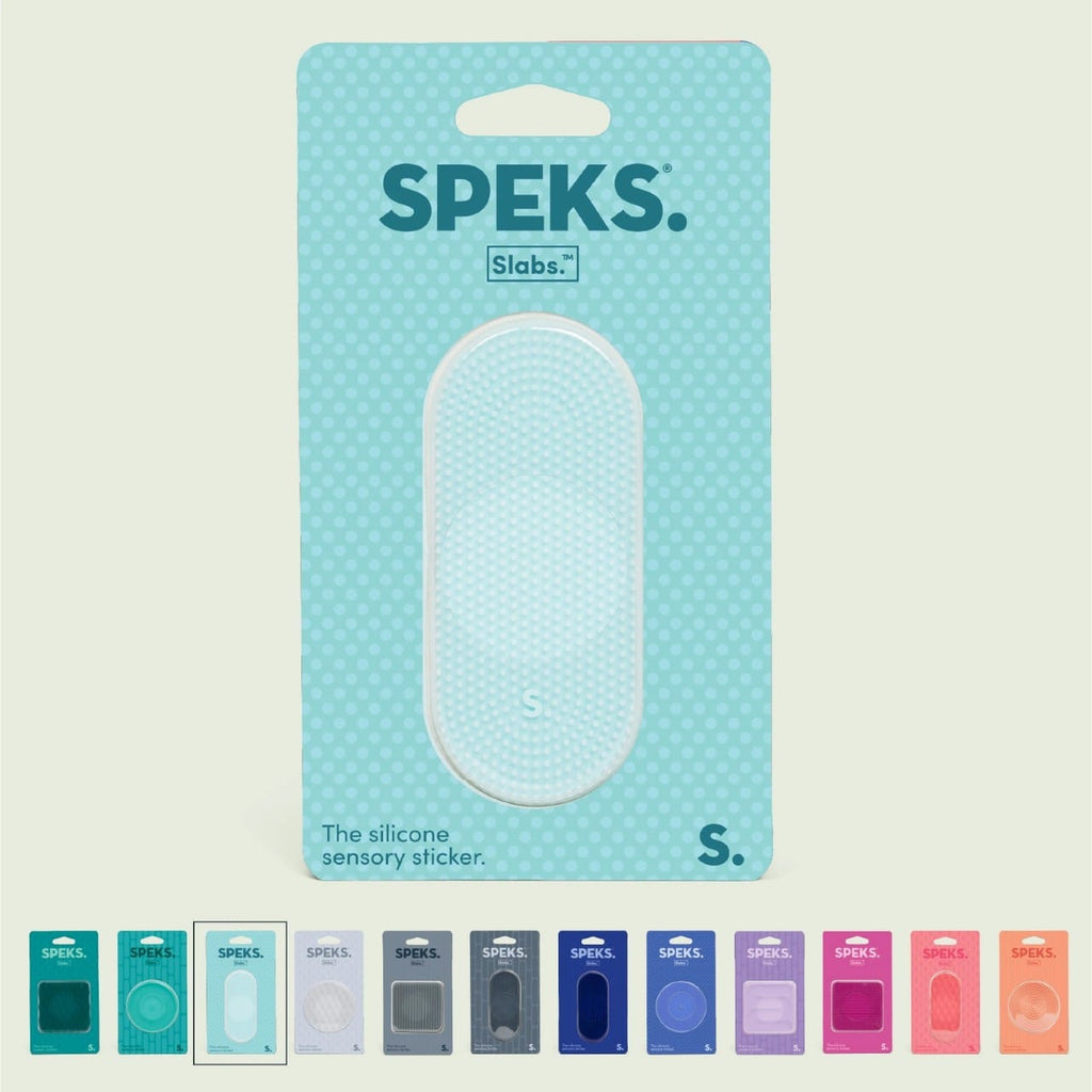 Static Seafoam Slabs Silicone Sensory Sticker Speks Toys & Games - Fidget Toys