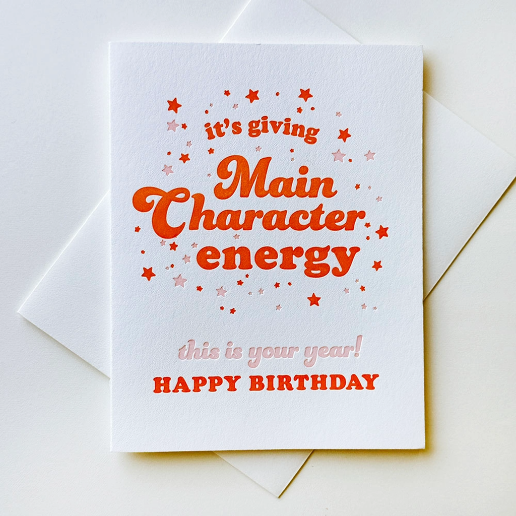 Main Character Birthday Card Steel Petal Press Cards - Birthday