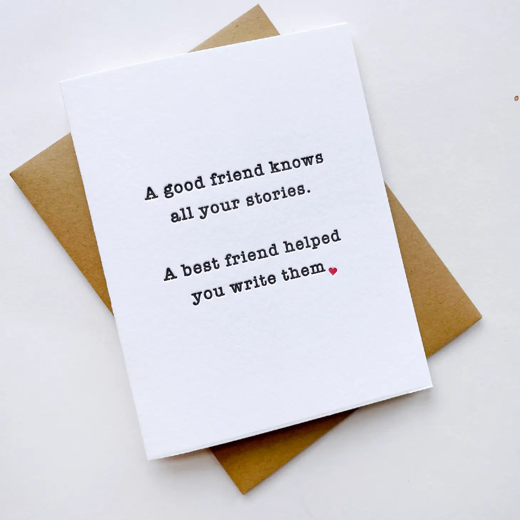 Friend Stories Friendship Card Steel Petal Press Cards - Friendship
