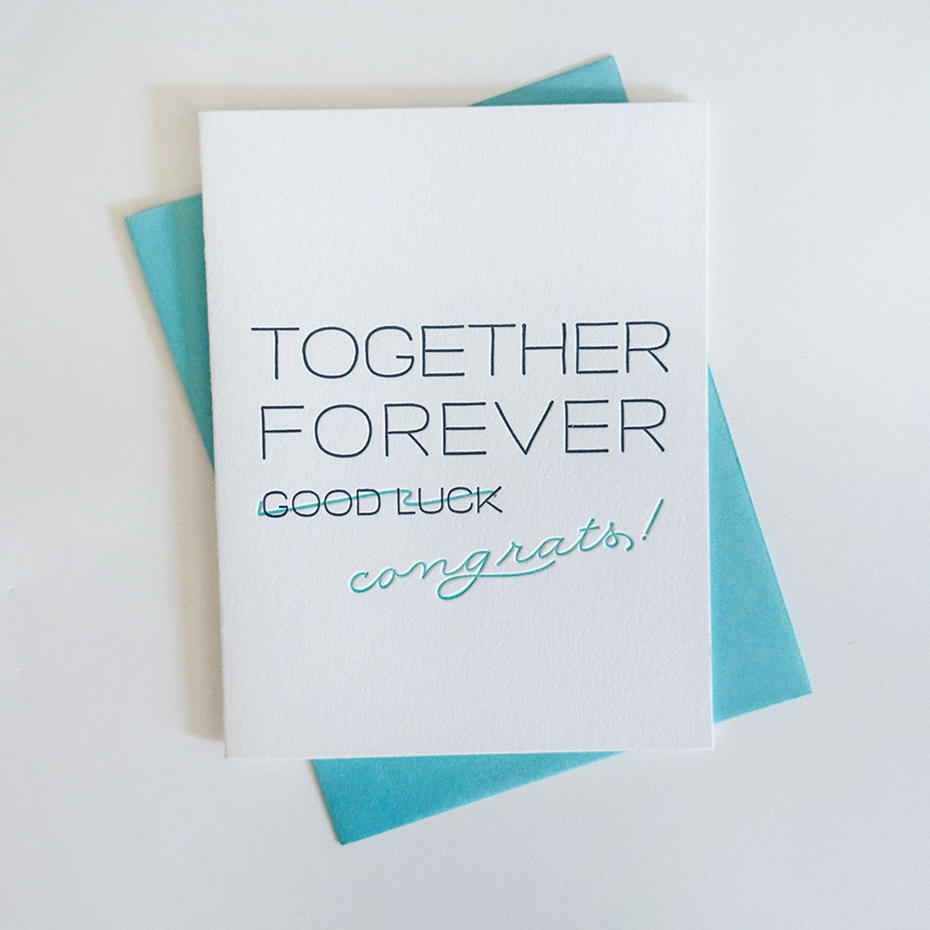 Forever Congrats Wedding Card Steel Petal Press Cards - Love - Wedding