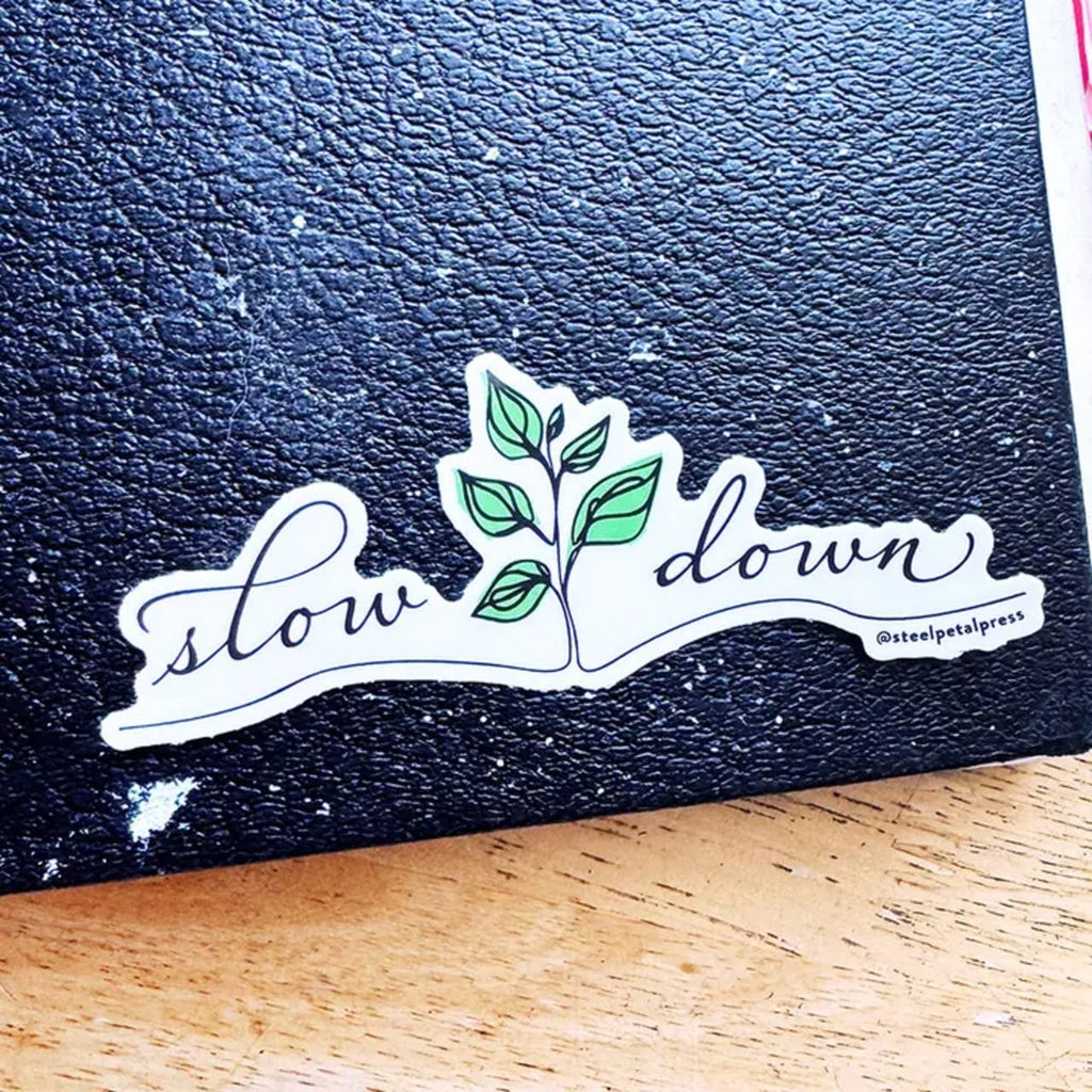 Slow Down Sticker Steel Petal Press Impulse - Decorative Stickers