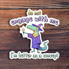 Do Not Engage With Me Sticker Sticker Horse Impulse - Decorative Stickers