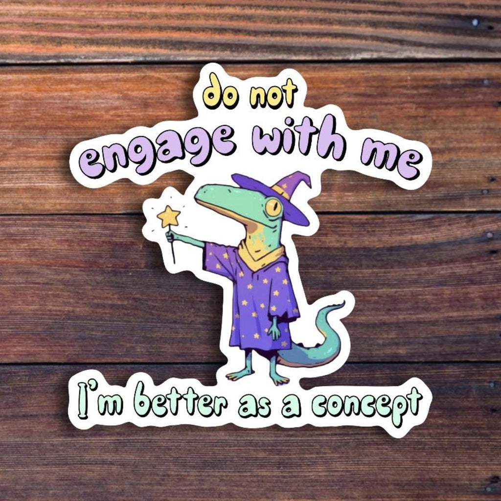 Do Not Engage With Me Sticker Sticker Horse Impulse - Decorative Stickers