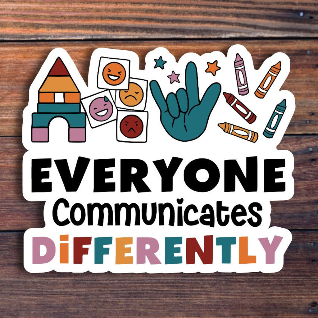 Everyone Communicates Differently Sticker Sticker Horse Impulse - Decorative Stickers