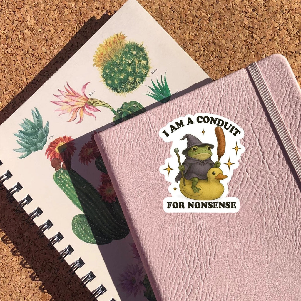 I Am A Conduit For Nonsense Sticker Sticker Horse Impulse - Decorative Stickers