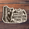 Sometimes Motivation Finds You Sticker Sticker Horse Impulse - Decorative Stickers