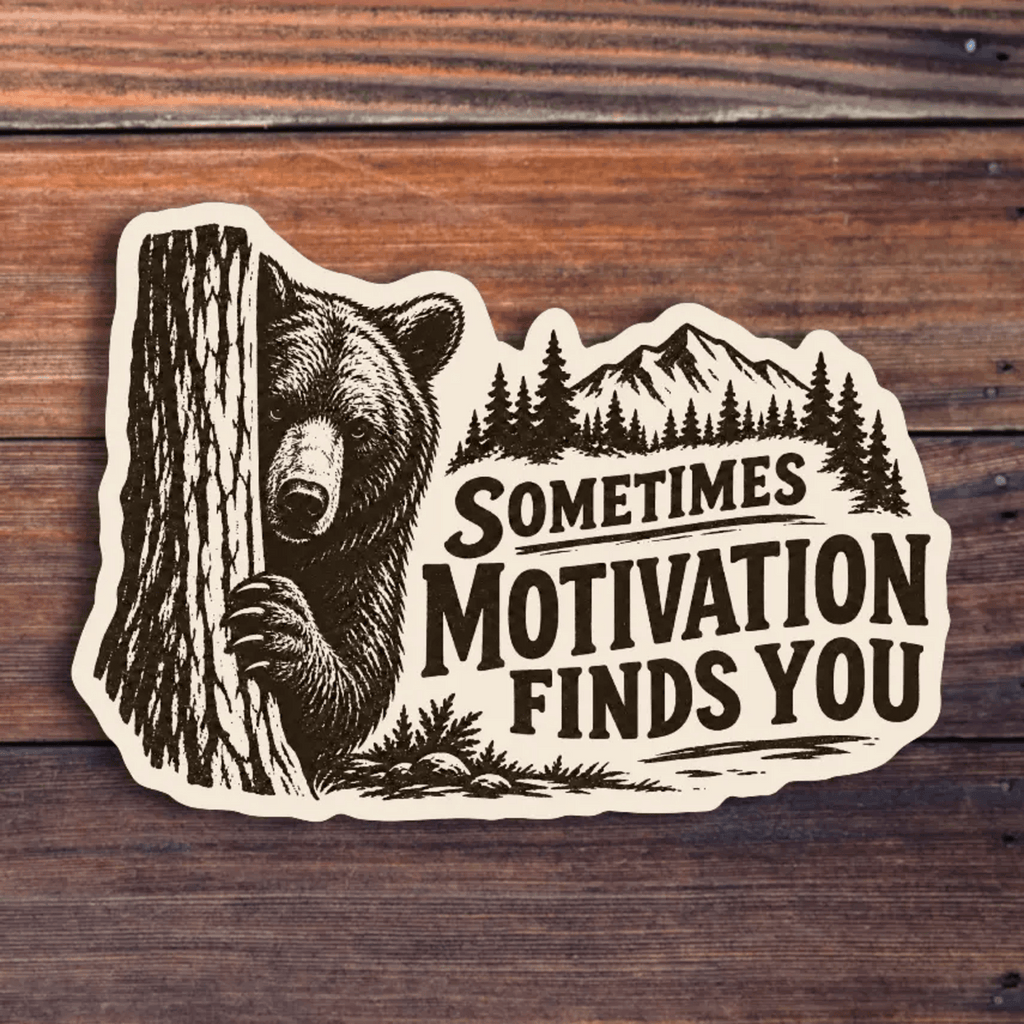 Sometimes Motivation Finds You Sticker Sticker Horse Impulse - Decorative Stickers