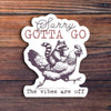 Sorry Gotta Go The Vibes Are Off Sticker Sticker Horse Impulse - Decorative Stickers