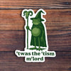 Twas The Tism Frog Wizard Sticker Sticker Horse Impulse - Decorative Stickers