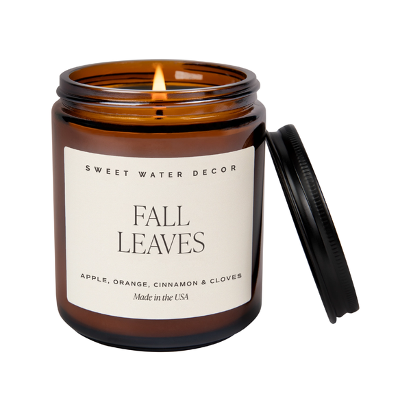 Fall Leaves Candle - 9oz Sweet Water Decor Home - Candles