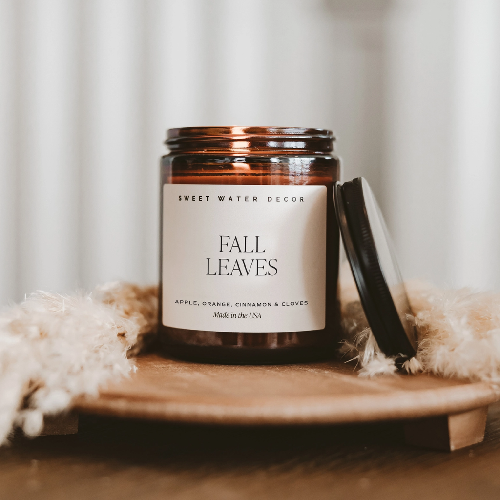 Fall Leaves Candle - 9oz Sweet Water Decor Home - Candles