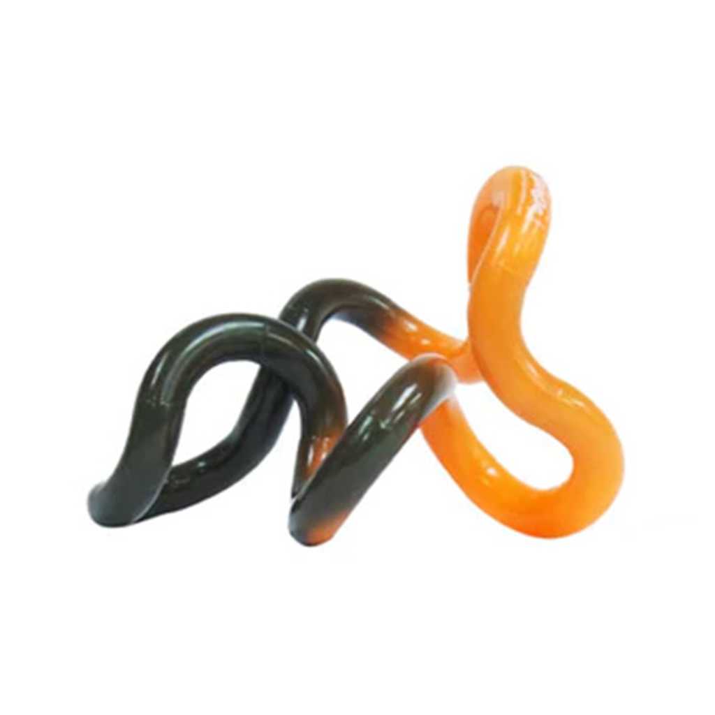 Orange/Black Tangle Jr - Color Changing Tangle Creations Toys & Games - Fidget Toys