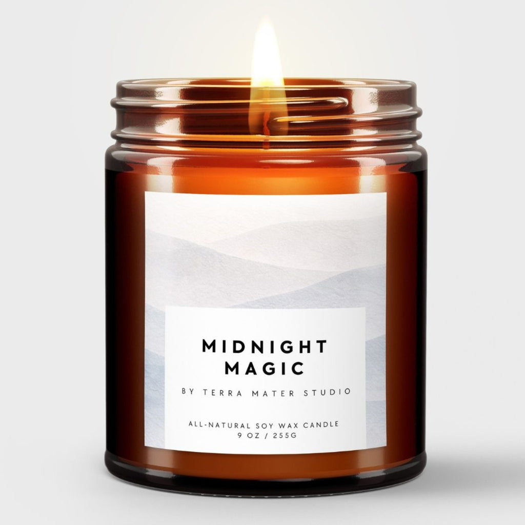 Midnight Magic Candle - 9oz Terra Mater Studio Home - Candles