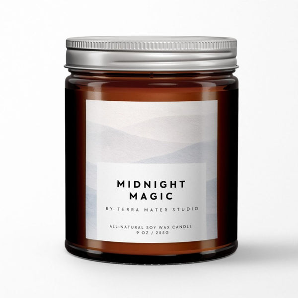 Midnight Magic Candle - 9oz Terra Mater Studio Home - Candles