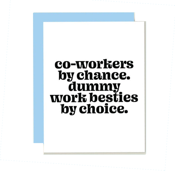 Co-Worker By Chance Besties By Choice Greeting Card That’s So Andrew Cards - Any Occasion