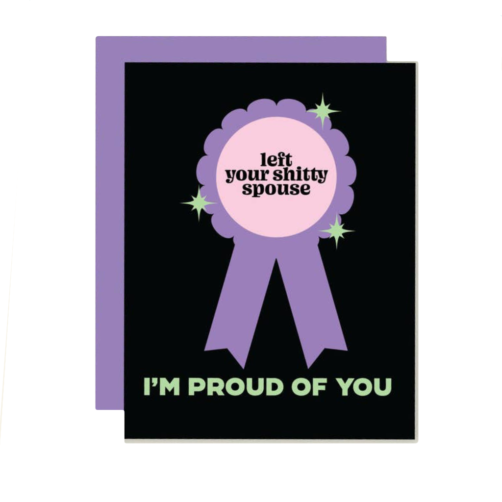 Left Sh*tty Spouse Award Card That’s So Andrew Cards - Any Occasion