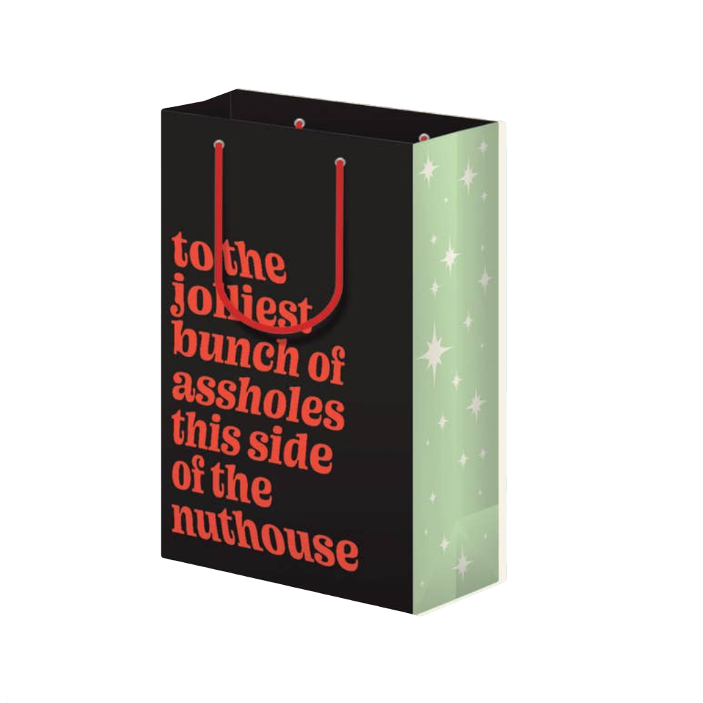 Jolliest Bunch of Assholes Christmas Gift Bag That’s So Andrew Gift Wrap & Packaging - Holiday - Christmas - Gift Bags