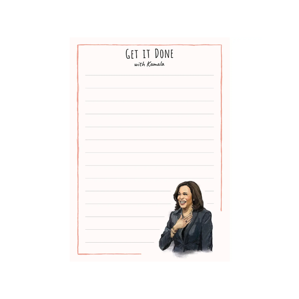 Kamala Harris Notepad The Card Bureau Books - Blank Notebooks & Journals - Notepads