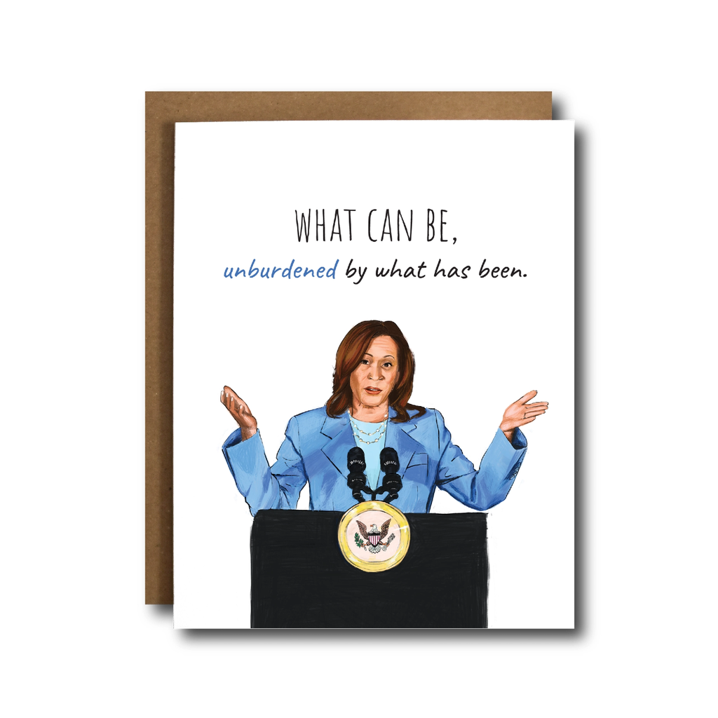 Kamala Harris Unburdened Inspirational Blank Card The Card Bureau Cards - Any Occasion