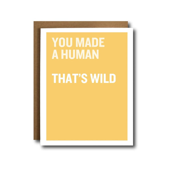 Made A Human Baby Card The Card Bureau Cards - Baby