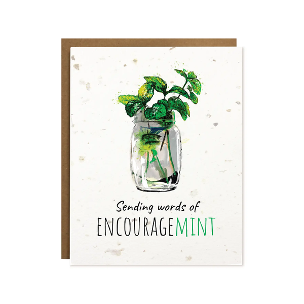 EncourageMint Plantable Encouragement Card The Card Bureau Cards - Encouragement