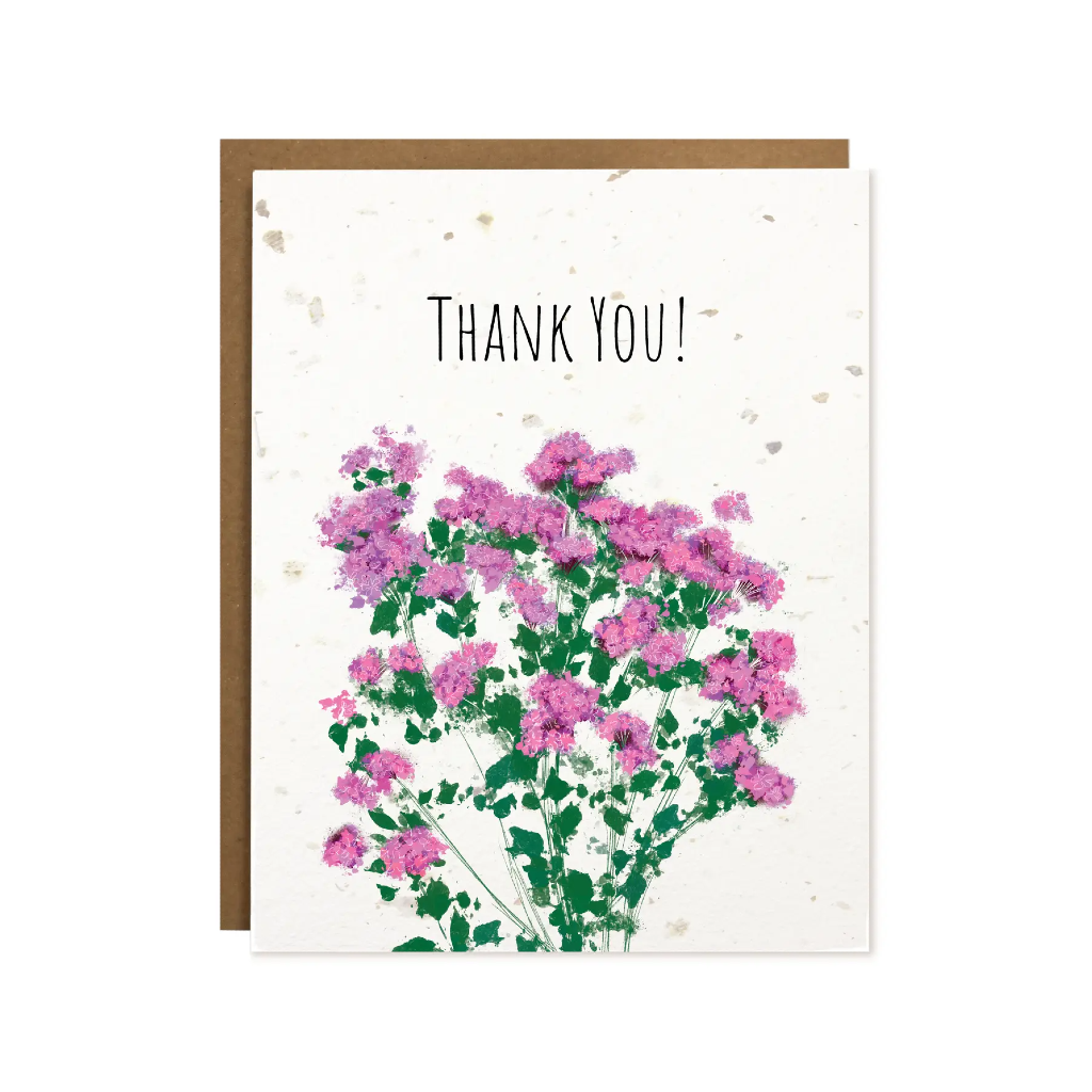Catchfly Plantable Thank You Card The Card Bureau Cards - Thank You