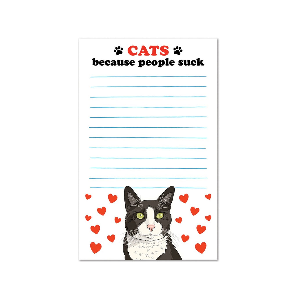 Cats Because People Suck Notepad The Found Books - Blank Notebooks & Journals - Notepads
