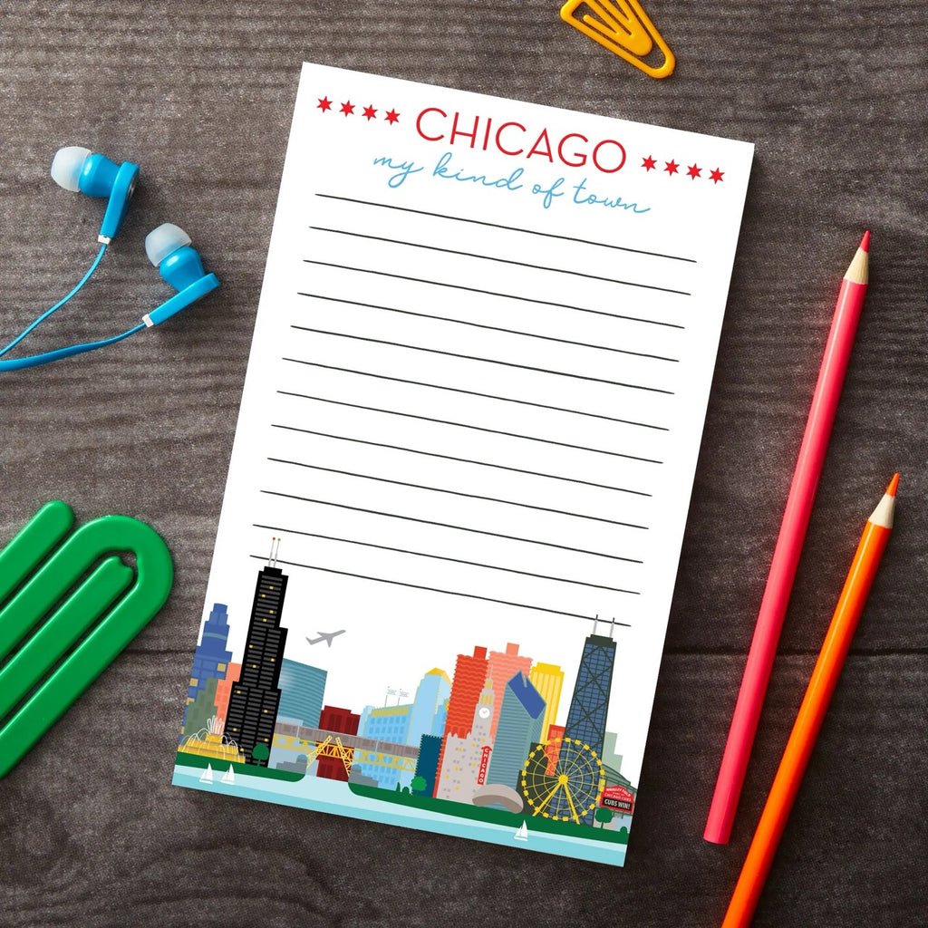 Chicago My Kind of Town Notepad The Found Books - Blank Notebooks & Journals - Notepads