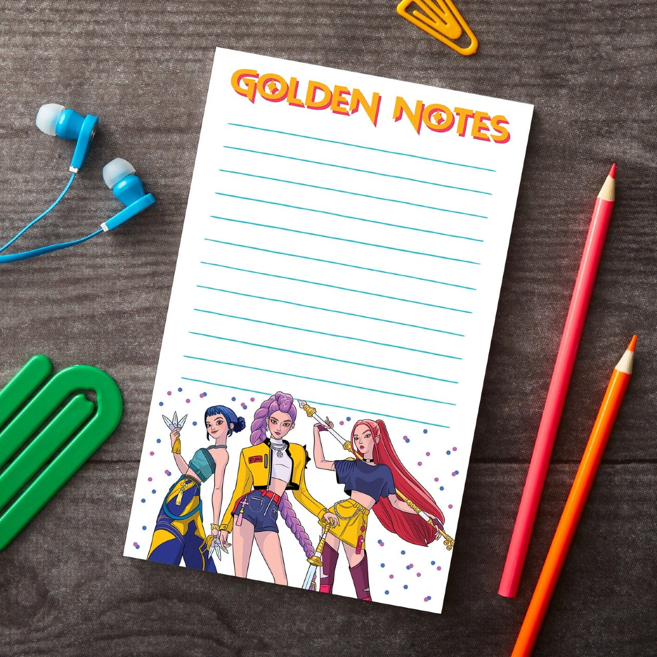 K-Pop Golden Notes Notepad – Urban General Store