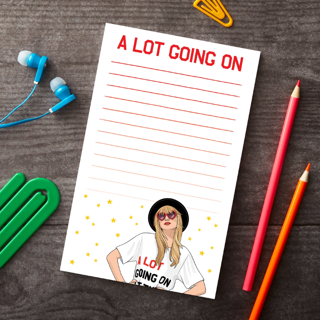 Taylor A Lot Going On Notepad The Found Books - Blank Notebooks & Journals - Notepads