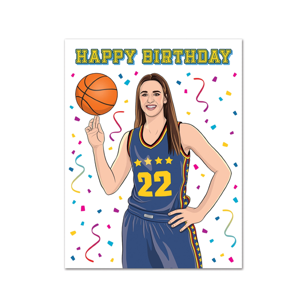 Caitlin Clark WNBA Birthday Card The Found Cards - Birthday