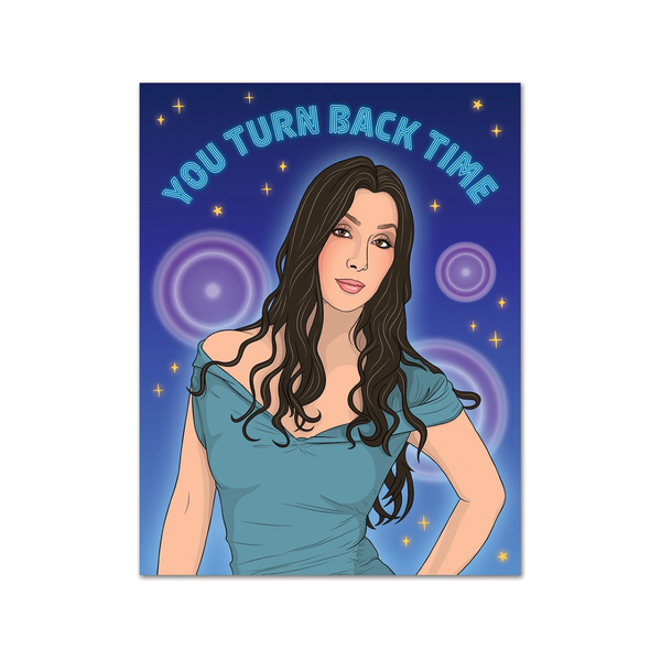 Cher Turn Back Time Birthday Card The Found Cards - Birthday