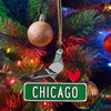 Chicago Pigeon Ornament The Found Holiday - Ornaments