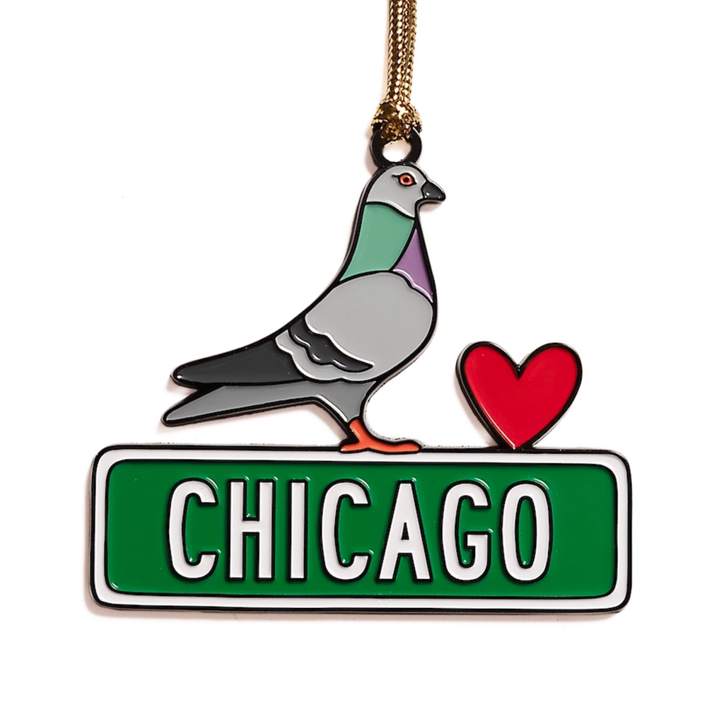 Chicago Pigeon Ornament The Found Holiday - Ornaments
