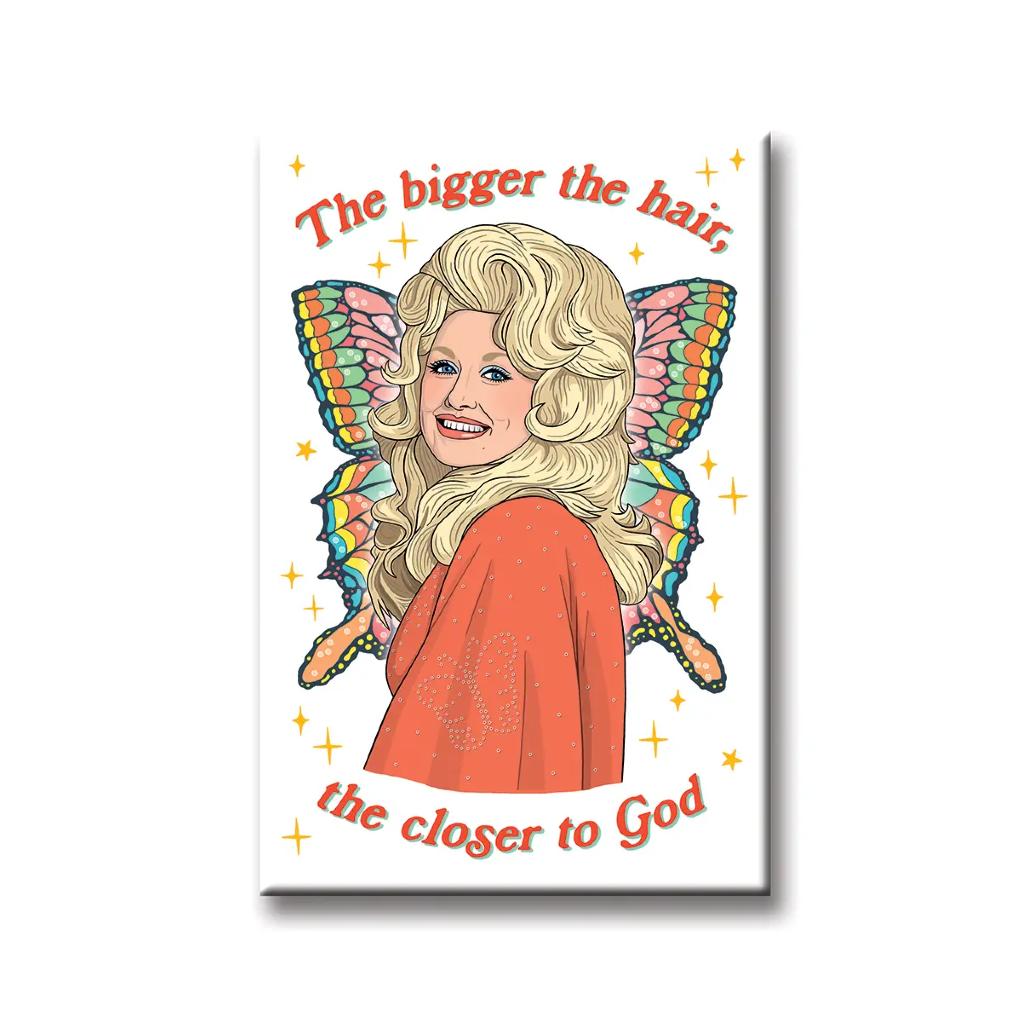 Dolly Bigger The Hair Magnet The Found Home - Magnets