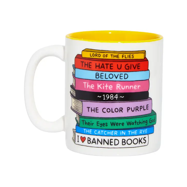 I Heart Banned Books Mug The Found Home - Mugs & Glasses