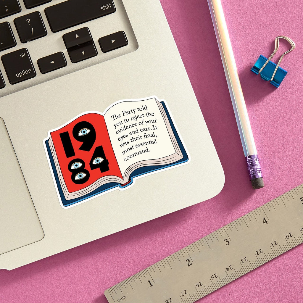 1984 Book Quote Sticker The Found Impulse - Decorative Stickers