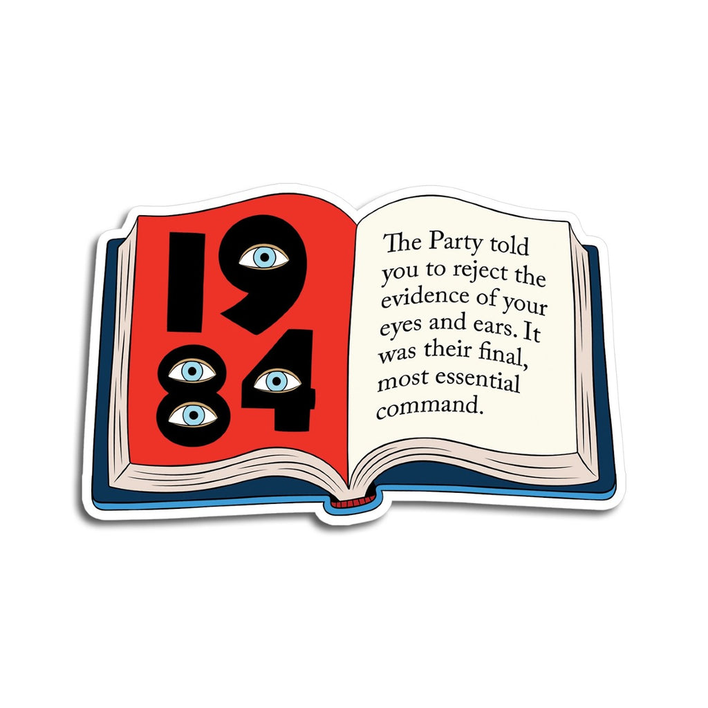 1984 Book Quote Sticker The Found Impulse - Decorative Stickers