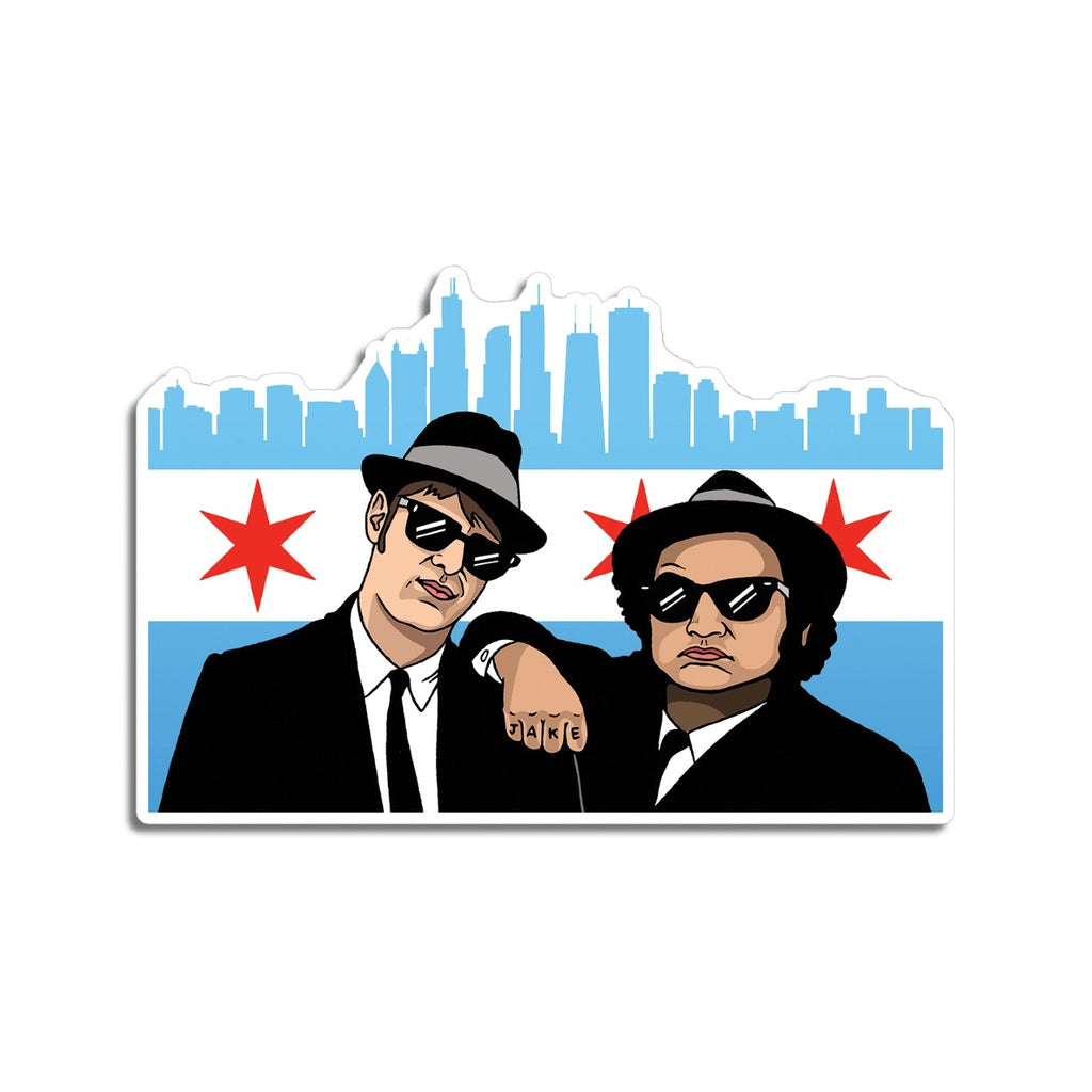 Chicago Blues Brothers Sticker The Found Impulse - Decorative Stickers