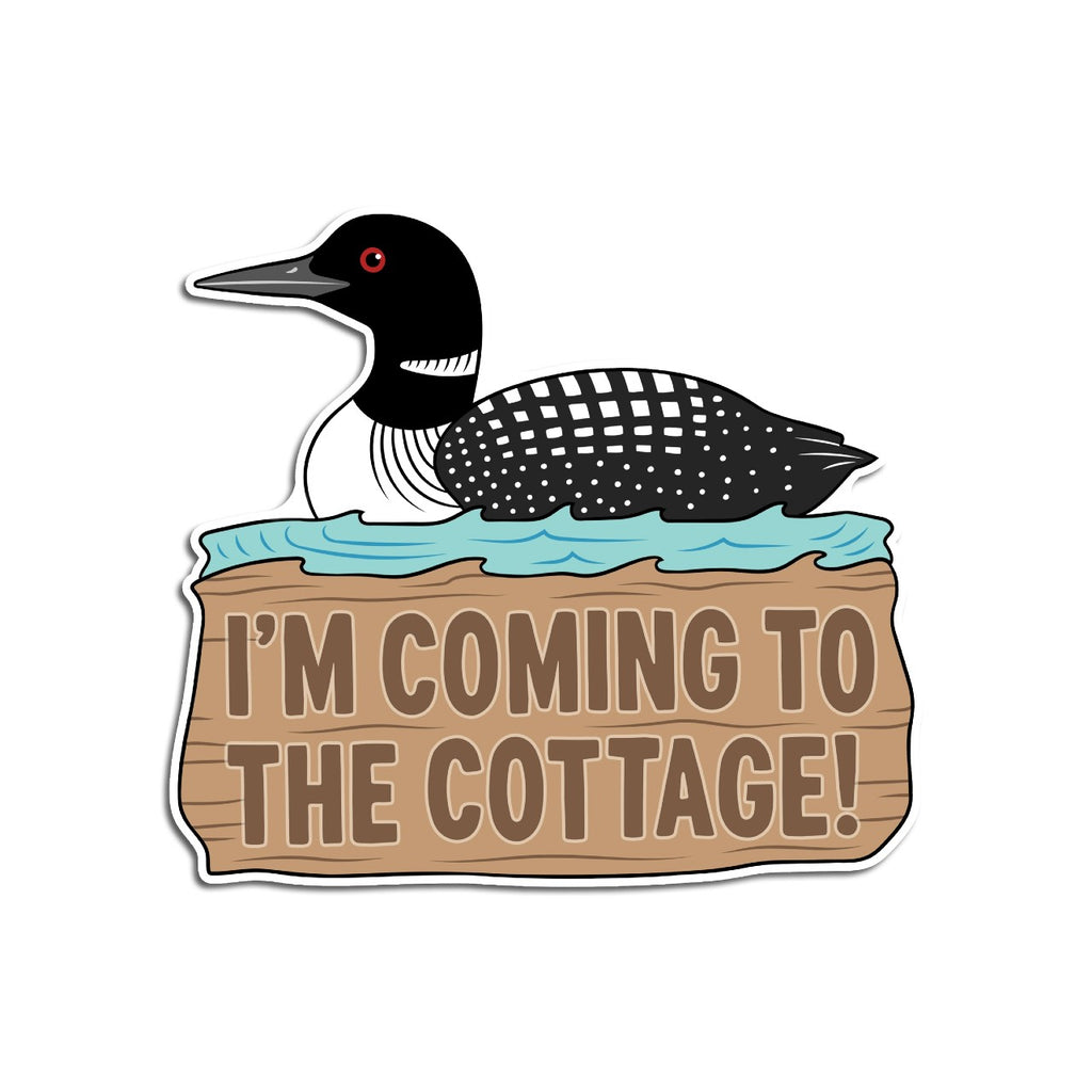 Heated I'm Coming To The Cottage Sticker The Found Impulse - Decorative Stickers