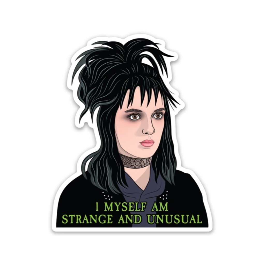 I Myself Am Strange And Unusual Sticker The Found Impulse - Decorative Stickers