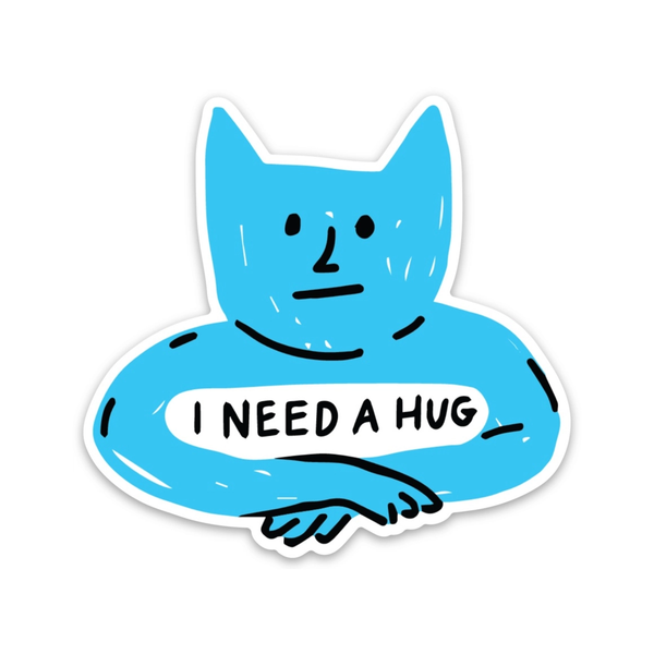 I Need A Hug Sticker The Found Impulse - Decorative Stickers