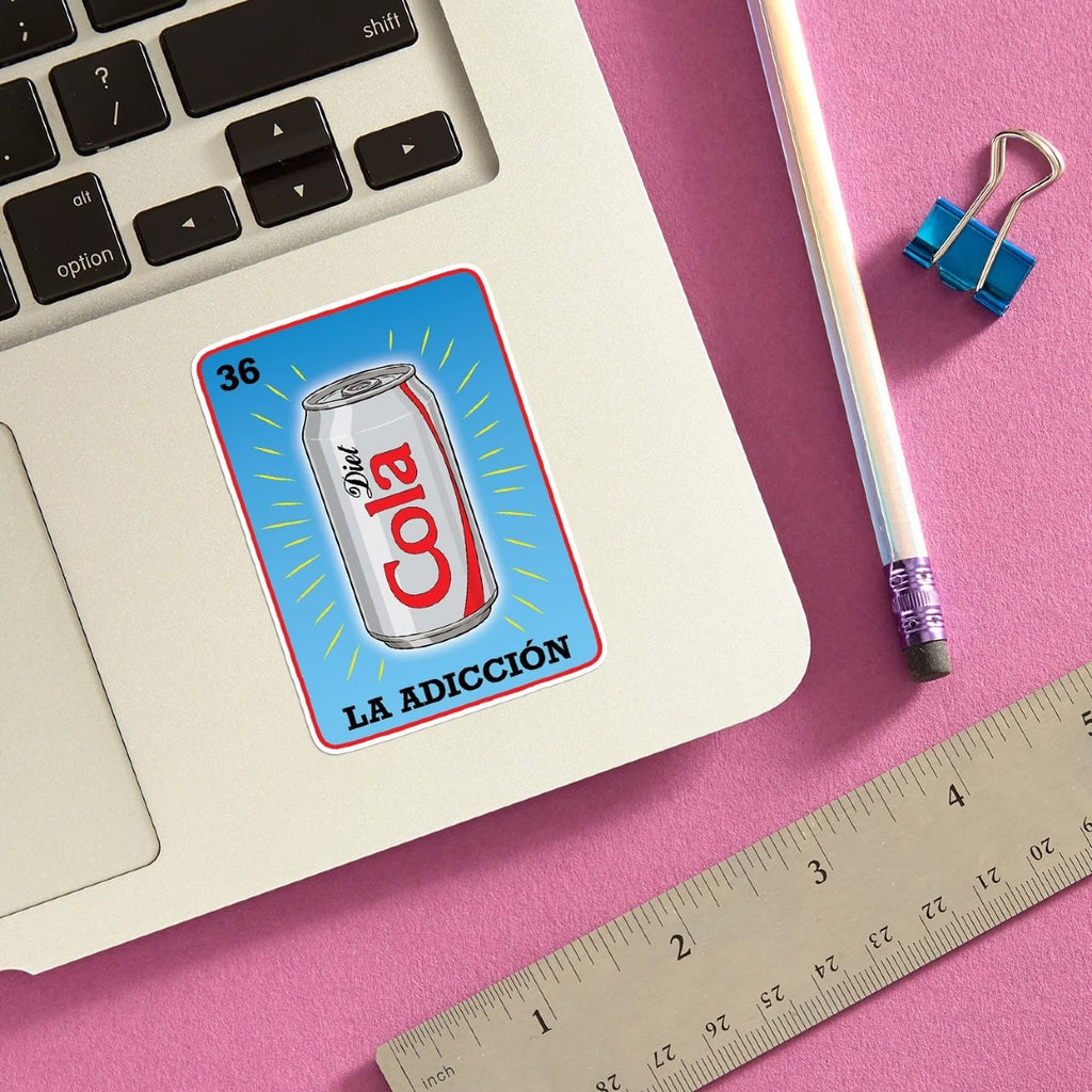 Loteria Diet Cola La Adicción Sticker The Found Impulse - Decorative Stickers