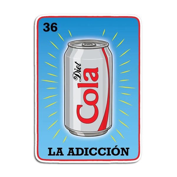 Loteria Diet Cola La Adicción Sticker The Found Impulse - Decorative Stickers