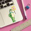 Resist Frog Sticker The Found Impulse - Decorative Stickers